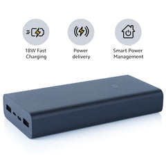 MI Power Bank 3i Fast Power Delivery Lithium Polymer 20000mAh 18W Charging