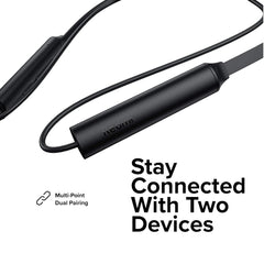 INLYEJ02LS-cr Wireless In-Ear Earphone with Mic for Trouble Audio (Black)