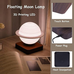Tuna Light Luna White Lamp, Floating Magnetic Rotating Luna Light