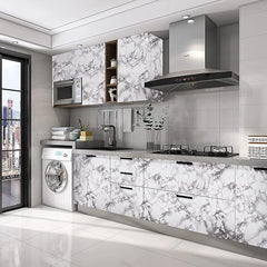 Marble Contact Paper Black White Grey Granite Wallpaper,