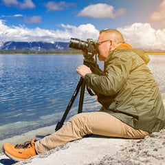 Aluminum Alloy Camera Tripod GoPro 150cm Camera Tripod with 3-Way Head, 3-Sections, 3-Kg Load Capacity, and Gravity Hook