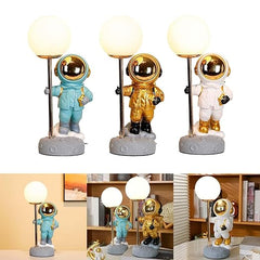 Astrano-Modern Astronaut LED Table Lamp Bedside Lamp for Bedroom Boys Birthday Gifts Blue