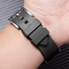 Wise wear - Quick Release Convenient Wear Fluororubber Straps for Watches Rubber Smartwatch Replacement Band Sport Watchbands for Men and Women, 19 mm x 20 mm x 21 mm x 22 mm Dark, Brown, Blue, Red, Green, and Orange
