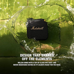 Marshall Willen Portable Bluetooth Speaker Dust- and water-resistant (IP67), with over 15 hours of portable playback