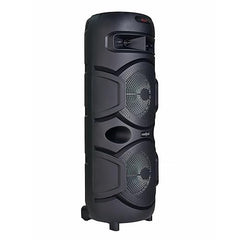 48W 5.0 Wireless Bluetooth Trolley Speaker with Wireless Mic and Disco Party Lights