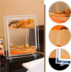Tech-novo-Deoxys Moving Sand Art Picture, Dynamic Sand Picture, Desktop Sand Art Decorative Showpiece - 8 cm (Glass, Multicolor)