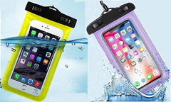 Touch-sensitive, transparent, waterproof bag pouch for phones that is universally used