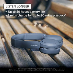 Sony WH-CH520, Wireless On-Ear Bluetooth Headphones with Mic, Upto 50 Hours Playtime, DSEE Upscale, Multipoint Connectivity/Dual Pairing,Voice Assistant App Support for Mobile Phones (Black)