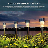 Color sync- (Pack of 1) Solar Lights Outdoor Pathway,Solar Walkway Lights Outdoor,Garden Led Lights for Landscape