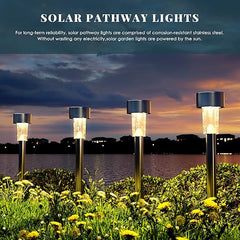 Color sync- (Pack of 1) Solar Lights Outdoor Pathway,Solar Walkway Lights Outdoor,Garden Led Lights for Landscape