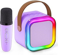 Karoki-Mini Karaoke Machine for Kids,Portable Bluetooth Speaker with Wireless microphone