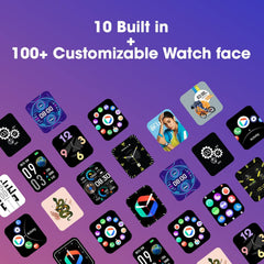 ZEBRONICS - DRIP SMART CALLING WATCH | METALLIC BLACK | FOR MEN AND WOMEN