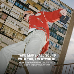 Marshall Willen Portable Bluetooth Speaker Dust- and water-resistant (IP67), with over 15 hours of portable playback