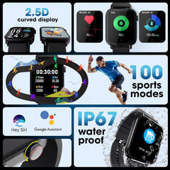 ZEBRONICS - ICONIC AMOLED SMART CALLING WATCH BLACK FOR MEN AND WOMEN