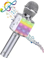 Boom - Kids and adults may sing along to their favorite songs with this wireless 4-in-1 handheld Bluetooth microphone that comes with LED lights. It is a great addition to any home KTV or outdoor Christmas birthday party.