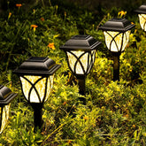 Colorsync-LED Solar Lights Outdoor Waterproof, Garden Pathway Landscape Decor Auto On Off Solar Powered Lights for Patio Driveway Walkway Lawn Yard