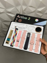 Wisewear- Galaxy Active 2 COMBO Smart Watch for Men & Women ( Round Dial)