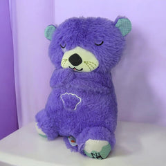 P SQUARE Breathing Sensory Sleep Glowing Music Lights Rhythmic Soft Teddy Toy