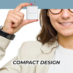 ZEBRONICS - 5V |2.4A ADAPTOR WITH TYPE C CABLE White