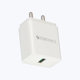 ZEBRONICS - 18W | ADAPTOR WITH TYPE C CABLE - Black | White