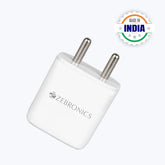 ZEBRONICS-20W | 3A ADAPTOR WITH TYPE-C PORT White
