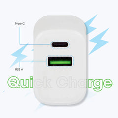 ZEBRONICS - 20W | 3A ADAPTOR WITH USB/TYPE-C PORT