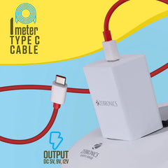 ZEBRONICS - 30W RAPID | USB to C Cable Bundled