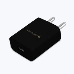 ZEBRONICS - 5V |2.1A ADAPTOR WITH TYPE-C CABLE White