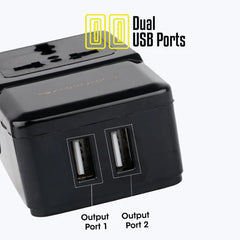 ZEBRONICS - UNIVERSAL POWER SOCKET WITH USB PORT 3.1A