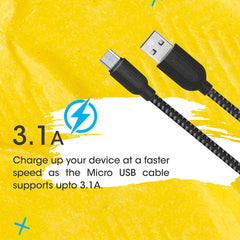 ZEBRONICS ICRO USB CABLE (BRAIDED)