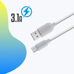 ZEBRONICS MICRO USB DATA CABLE (WHITE)