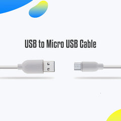 ZEBRONICS MICRO USB DATA CABLE (WHITE)