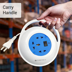 ZEBRONICS - POWER STRIP (GREY) |1500W|4M|3 Socket