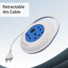 ZEBRONICS - POWER STRIP (GREY) |1500W|4M|3 Socket