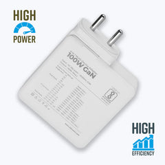 ZEBRONICS - (100W GaN CHARGER) Laptop and Mobile Adapter