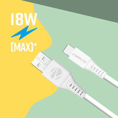ZEBRONICS TYPE C CABLE (WHITE)