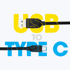 ZEBRONICS TYPE C USB CABLE Black | White