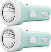 Tech novo: 15-cm, rechargeable, white, blue mini torch/emergency light torch