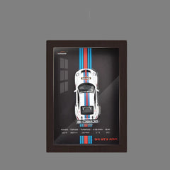 3D Car Wall Frame Porsche