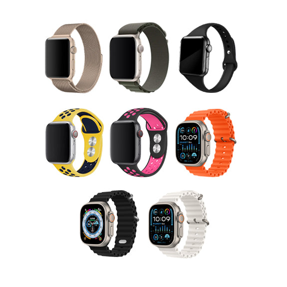 Smartwatch with 7Belt, Ultra 49MM HD Metal Display, 100+ Sports Mode, Calling, and Touchscreen (Multicolor Strap, Free Size).