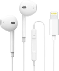 Meyaar Pro Pop-Up Window Bluetooth Connect Earphones for All IOS Device Wired Headset  (White, Pro, In the Ear)