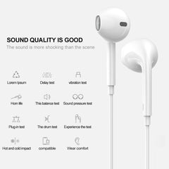 Meyaar Pro Pop-Up Window Bluetooth Connect Earphones for All IOS Device Wired Headset  (White, Pro, In the Ear)