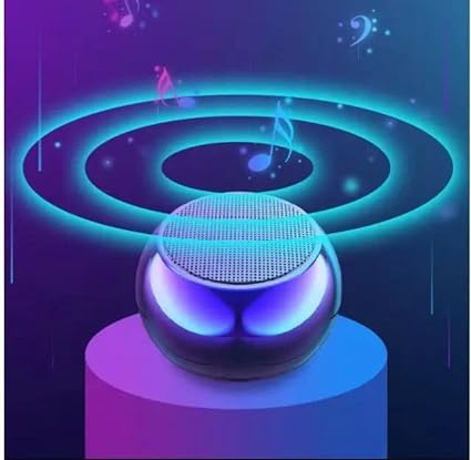 The JB Mini Boost 4 Colorful Wireless Bluetooth Speakers features a mini electroplating round steel speaker in blue.