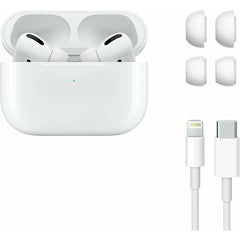 The Airpod 2  comes with a wireless charging case, an iOS and Android compatible charging cable, and active noise cancellation.