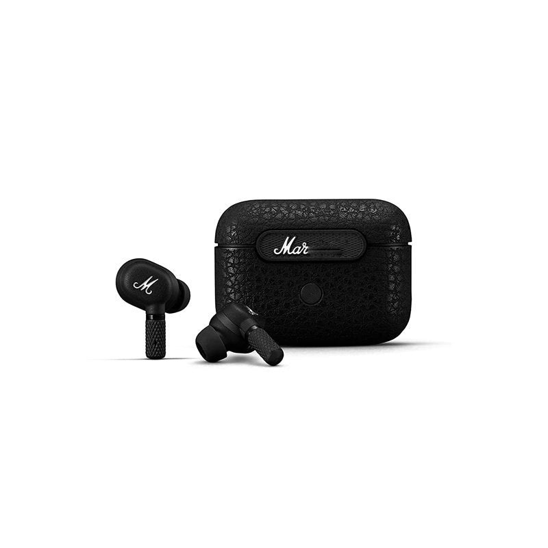 Wise Wear- In-ear headphones with true wireless noise cancellation from MarshMotif—black