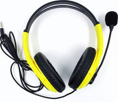 Yellow X34 Gaming Headset (3.5mm) gaming headphones