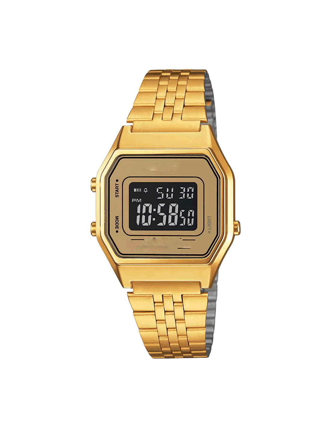 Wisewear -  digital watch with a metal strap (Gold) For Men And Women