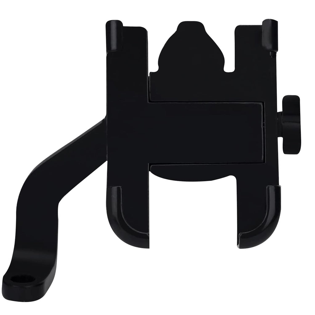 Verson 2.0 Metal Body 360 Degree Rotating Mirror Cradle Stand Universal Handlebar Bike Mount Holder Compatible with All Smartphones for Bicycles, Motorcycles, and Scooters