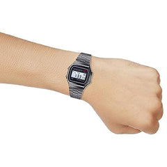 Wisewear - Sports Digital Square Dial LED Stainless Steel Watch For Men And Women