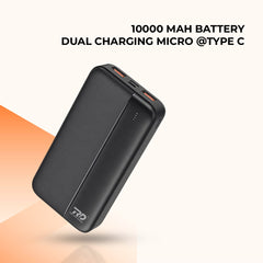 RD Dual charging powerbank micro - ttpe c 10000mah